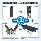 Big Red Camping Cot  Folding Camping Cot Bed  Double Layer Oxford Portable 1200d