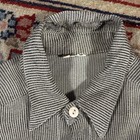 Vintage 1940   s 1950   s Rayon Long Sleeve Button Up Shirt Size Medium Vtg 