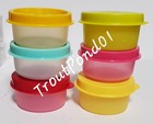 Tupperware Smidgets Tiny Treasure Mini Bowls Set Of 6 Random Lot Colors  5 New