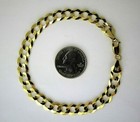 10k Solid Gold Cuban Link Chain Necklace Bracelet Men Women 2 5mm 14mm 7  30 