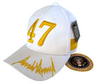 Trump Official 47  Signature   Presidential Seal Hat  2025  maga  white   Decal