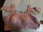 Readymade Embroidered Silk Lehenga Set With Mirror zari Detail And Dupatta