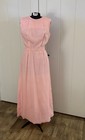 Vintage 1960   s Pink Chiffon Sleeveless Maxi Dress   Maxi Jacket Union Label
