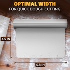 Bench Scraper Kitchen     Multipurpose Pastry 5 9 l X 4 53 w  Silver