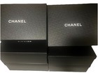 Authentic Chanel Gift Box Storage Shoes Cardboard Black White 18   x 13  X 5 