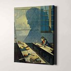 Young Napoleon Bonaparte Studying At The Military Academy Canvas Print Wall Art