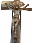 Vtg Casket Crucifix For Funerals Inri Gold Tone Religious Catholic Jesus