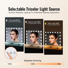 Hollywood Vanity Mirror With Lights 15 Dimmable Bulbs  3 Color Lighting Modes   