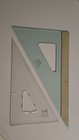 Keuffel   Esser K e Luxlite Drafting Triangle Set 2 Pcs  1851-8  57 0285 10 
