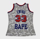 Bape New York Knicks Patrick Ewing Basketball Jersey Size Large L A Bathing Ape