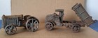 Vtg Antq     Cast Iron Toy Dump Truck   Farm Tractor     No Markings     As-is