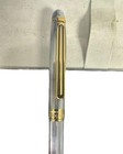 Vintage Colibri Le Grand Writing Pen Chrome   Gold Original Box