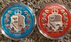 2019 Allegories Columbia   Germania Space Blue   Space Red 1oz Silver Coa 03 50