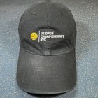 Us Open Tennis Championships Nyc J p  Morgan Black Adjustable Strap Hat Cap