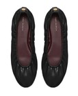 Nib Tory Burch  198  Eddie Ballet Flat Shoe In Perfect Black sz 6 5
