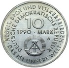 Commemorative Coin East Germany Gdr 10 Mark 1990 A 1890-1990 1 Mai Labor Day Unc