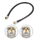 Rg8x Coaxial Cable  With Pl-259 Male Connectors For Cb ham Radio 2 Feet