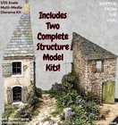 1 35 Wwii Diorama Combo Set 2 Eto Building house Model Kits foilage Pack  8846