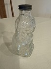 Hammons Beverages Glass Kitty Cat Bank Bottle Springfield Oh 7    W  Cap Vintage