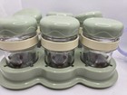 Baby Bullet Food Blender Processor Green Multi Individual Containers And Books