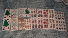 Vintage Frances Meyer Stickers Christmas Lot  Some Clear Back