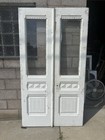   Ornate Antique Double Entrance French Doors   44 X 79   Architectural Salvage