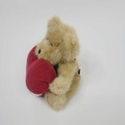 Boyds Bear Plush Stuffed Animal Brown Red Heart Thank You Bear Jointed Toy Tag 