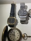 Seiko Watch Lot 12 Pieces Including Wrist And Pocket Watches Junk Condition