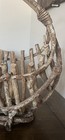 Antique Primitive Wood  Grape Vine Basket Planter Large
