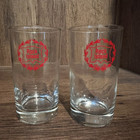 Rare Vintage Rock Island Railroad Cocktail 4 5    Glasses set Of 2