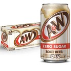 A w Zero Sugar Root Beer Soda Pop  12 Fl Oz  12 Pack Cans