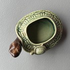 Vintage Turtle With Baby Planter Green With Baby Turtle Porcelain
