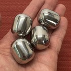 4 Stainless Steel Ice Cubes Whisky Rocks Cooling Cold Wine Chilling Stones