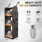 38  52 h Van Refrigerant Tank Rack Steel Cylinder Rack Holder Cargo Van Shelving