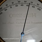 Rare Orange Crush Soda Bottling Company Thermometer Ice Fuel Carbonated Tracy Ca