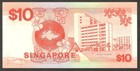 Singapore 10 Dollars Palari Ship Hu Tsu Tau Sign  P-20 1988 Unc