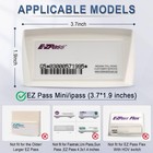 Justtop Ez Pass Holder With Powerful Suction Cups For Normal 