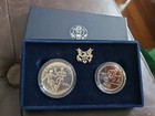 World Cup Usa Silver 1994 D Commemorative 2 Coin Proof Set Box   Coa  7734 Toz