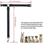Dog Car Safety Seat Belt Restraint Harness Leash Travel Clip For Pet Dog Cat 