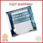 White Plastic Shower Curtain Liner 72x72 - Washable  Durable