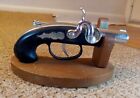 Vintage Pirate Pistol Gun Table Cigarette Lighter Japan Made Collectible   Stand