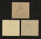 1934 Great Britain Rocket Mail Stamps - Ez 1b4  1b5  1b6 - Gerhard Zucker
