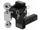B w Tow   Stow 2-ball Mount - 2  Hitch - 5  Drop  5-1 2  Rise - 10k - Black