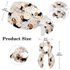 Vcedizo Cute Dog Scrub Cap One Size