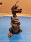 Fantasy Dragon Figurine Green Resin Mythical Creature Statue Home Decor Art