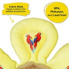 New Infant Baby Bath Tub Mat Cushion Yellow Flower Parrots For Sink Or Bathtub 