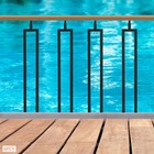 6pcs Stair Railing Posts 39  Adjustable Stair Baluster Posts For Deck Balcony