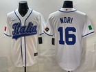 Dante Nori 16  2026 Wbc Jersey All Stitched Team Italy   Philadelphia Phillies