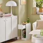Nightstand Narrow Night Stand Modern Design Bedside Furniture Slim End Table    