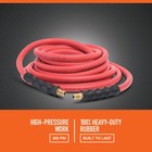 Ironton Rubber Air Hose  3 8in  X 25ft   300 Psi